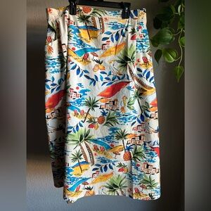 St. John's Bay Multicolor Tropical Pencil Skirt